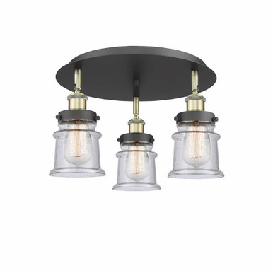 Canton 3 Light 17 Inch Wide Flush Mount by Innovations - 916-3C-G18S