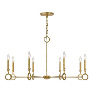 Noah 8 Light Chandelier 21 Inch Tall and 40 Inch Wide by Savoy House - 1-6847-8-93