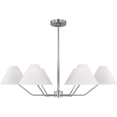 Burke 6 Light Oversized Chandelier by Visual Comfort Studio - DJC1016