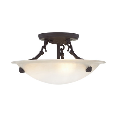 Chelsea Pines 3 Light 12 Inch Wide Semi Flush Mount by Bailey Street Home - 218-BEL-732179