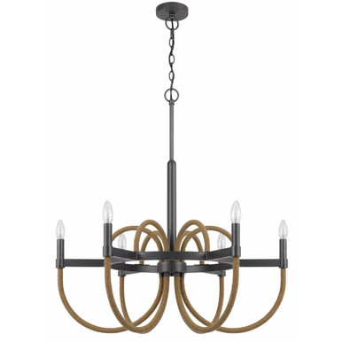 Rowland 6 Light Large Chandelier by Cal - FX-3814-6
