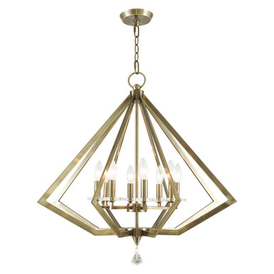 Diamond 8 Light Large Chandelier by Livex - 50668