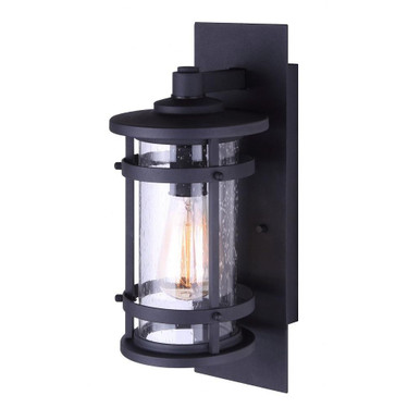 Duffy 1 Light Outdoor Wall Lantern 20 Inch Tall by Canarm - IOL341BK