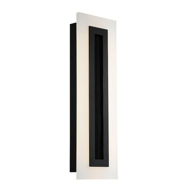 Shadow 21W 1 LED Light Outdoor Wall Lantern by Modern Forms - WS-W46824-BK