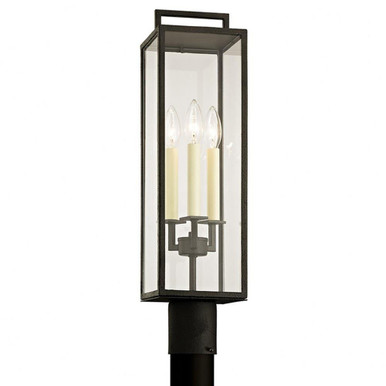 Beckham 3 Light Outdoor Post Lantern 6 Inches by 23.75 Inches High by Troy - P65
