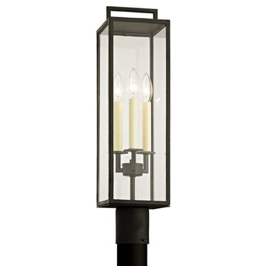 Beckham 3 Light Outdoor Post Lantern 6 Inches by 23.75 Inches High by Troy - P65