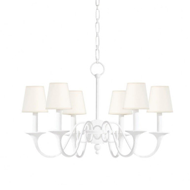 Windsor 6 Light Medium Chandelier by Hudson Valley - MDS432-WP
