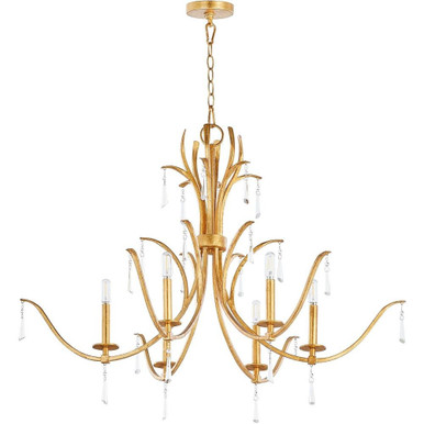 Majesty 6 Light Oversized Chandelier by Quorum - 620-6-74