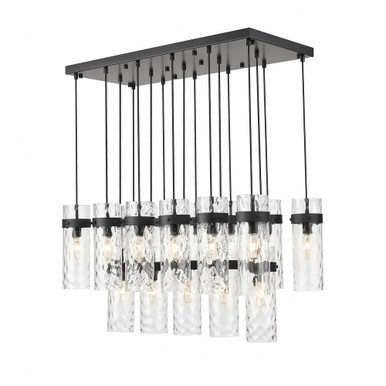 Robinson Down 17Light Linear Chandelier 15 Inch Tall X 20.25 Inch Wide by BSH - 372-BEL-1365429