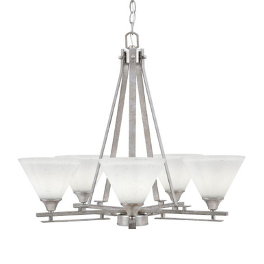 Uptowne 5 Light Medium Chandelier by Toltec 325-DG-302 - 325-DG-302