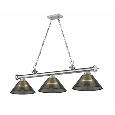 Cordon 3 Light Billiard 14.75 x 14 Inch by Z-Lite 2306-3BN-ARS - 2306-3BN-ARS
