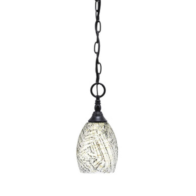 1 Light Chain Hung Mini Pendant 11 x 5 Inch by Toltec 11-BC-210 - 11-BC-210