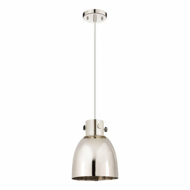 Newton Bell 1 Light Metal Shade Small Pendant 9.63 Inch Tall by Innovations - 410-1PS-M412-8