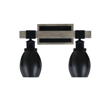 Tacoma 2 Light Vanity Light 11 Inch Tall by Toltec - 1842-MBDW-426-MB