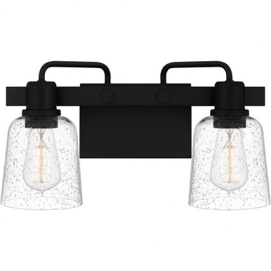 Lydia 2 Light Vanity Light by Quoizel - LYD8616MBK