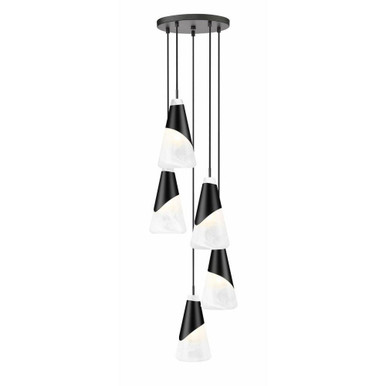 Aimie 5 Light Chandelier 13.25 Inch Tall and 12 Inch Wide by Z Lite - 828P6-5R