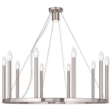 Alpine 10 Light Large Chandelier by Livex - 40248-35