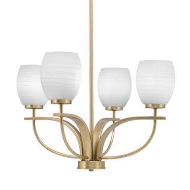 Cavella 4 Light Medium Chandelier by Toltec 3904-64 - 3904-64