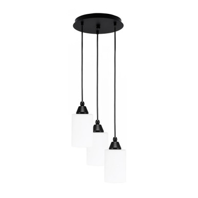 Array 3 Light Small Pendant 9.75 Inch Tall by Toltec - 1818-MB-10.5-9.75