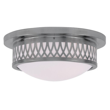 White Horse Highway 2 Light 13 Inch Wide Flush Mount by Bailey Street Home - 218-BEL-1029815