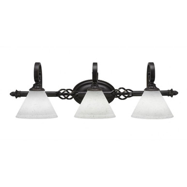 Elegante 3 Light Bath Bar 9.25 x Inches by Toltec  - 163--925-29
