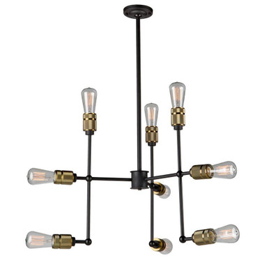 Jersey 9 Light Chandelier 18 Inch Tall and 25.25 Inch Wide by Artcraft - AC10589VB