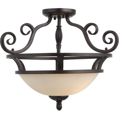 Furness Orchard 2 Light 19.5 Inch Wide Semi Flush Mount by BSH - 93-BEL-596132