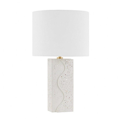 Cort 1 Light Table Lamp 23.75 Inches Tall and 13.5 Inches Wide by Mitzi - HL620201-AGB