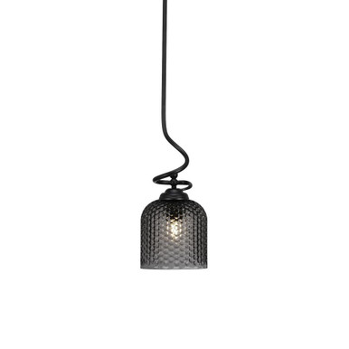 Capri 1 Light Small Stem Pendant 18 Inch Tall by Toltec - 900-718