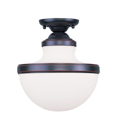 Eversley North 1 Light 8 Inch Wide Flush Mount by Bailey Street Home - 218-BEL-1029783