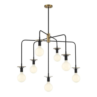 Godfrey 7 Light Chandelier 30 Inch Tall and 38 Inch Wide by Savoy House - L1-6005-7-143