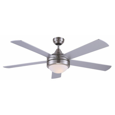 Preston 5 Blade Ceiling Fan with Light Kit 52 Inches Wide by Canarm Inc - CF52PRE5BN
