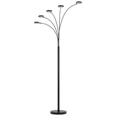 Malibu 40W 5 LED Arc Floor Lamp In Modern Style 82 x 12.5 Inches by Cal  - BO-3121FL-5L