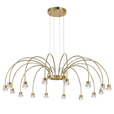 Vario 3W 16 LED Chandelier 14 Inch Tall and 47 Inch Wide by Golden - 1573-16