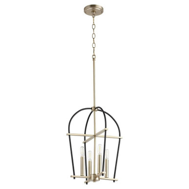 Espy 4 Light Small Foyer Chandelier by Quorum - 687-6980
