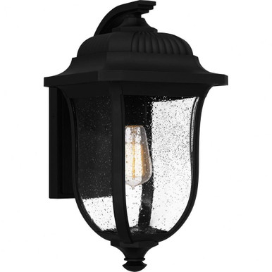 Mulberry 1 Light Outdoor Wall Lantern by Quoizel - MUL8409MBK