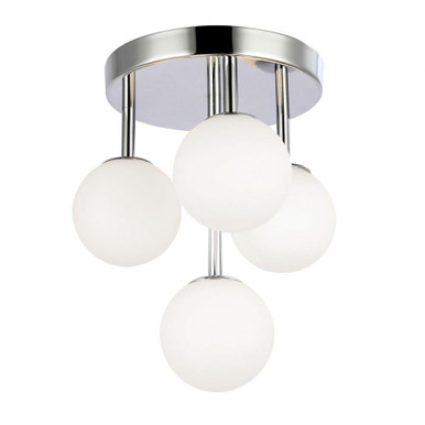 Megallan 4 Light 10.6 Inch Wide Flush Mount by Dainolite - MGL-94FH