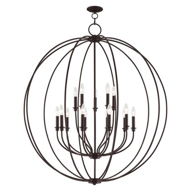 Milania 15 Light Oversized Foyer Chandelier by Livex - 46690
