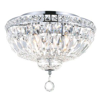 Stefania 4 Light 14 Inch Wide Flush Mount by CWI - 8003C14C