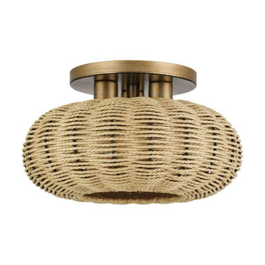 Summervine 3 Light Large Semi Flush Mount 8 Inch and 14 Inch Wide by Livex - 60207-48