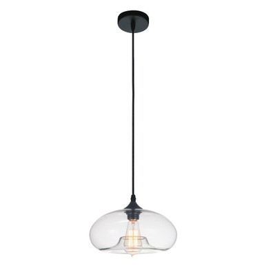 Glass 1 Light Mini Pendant 11 Inch Wide by CWI - 5553P11-61111