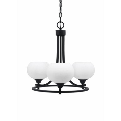 Paramount 3 Light Small Chandelier by Toltec 3403-7 - 3403-7