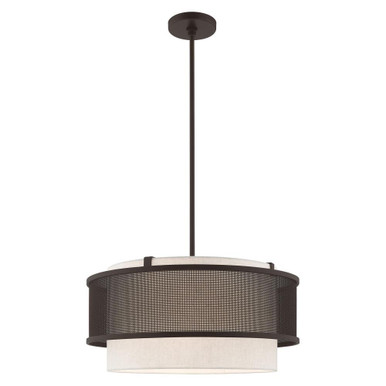 Braddock 3 Light Small Chandelier by Livex - 41205-07