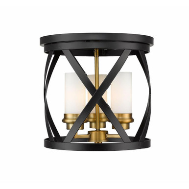 Radigan Lane 3 Light 13 Inch Wide Flush Mount by Bailey Street Home - 372-BEL-937912