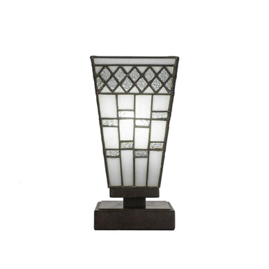 Luna 1 Light Table Lamp 10 Inches Tall and 5 Inches Wide by Toltec - 52-DG-9104