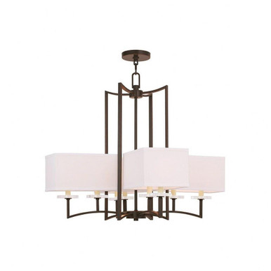 Woodland Park 4 Light Small Foyer Chandelier by Livex - 50707-67