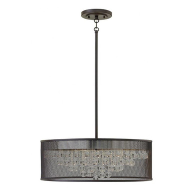 Fiona 6 Light Large Foyer Pendant by Fredrick Ramond - FR38905BLK