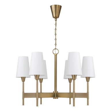 Leland 6 Light Chandelier 22.75 Inch Tall and 32 Inch Wide by Capital - 460861AD-718