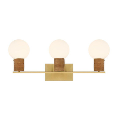 Jarrell 3 Light Bath Vanity 10 Inch Tall and 24 Inch Wide by Savoy House - 8-4081-3