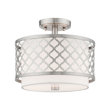 Sandy Hill 2 Light 11.88 Inch Wide Semi Flush Mount by Bailey Street Home - 218-BEL-614555